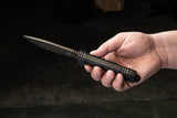 TOPS Idaho Hunter Midnight Bronze Black Micarta 1095 Fixed Blade Knife TIH03