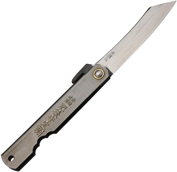 Higonokami Knives Triple Layered SK Black Folder Pocket Knife Steel Blade