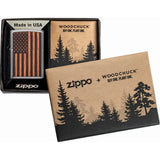 Zippo WoodChuck American Flag Windproof Lighter 11269