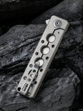 We Knife Miscreant 3.0 Framelock Gray Titanium Folding CPM-20CV Knife 2101A