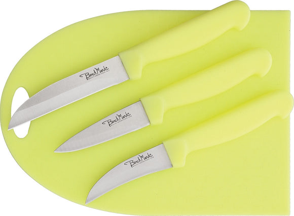 Benchmark Kitchen Knife Set Glow in the Dark & Cutting Board 