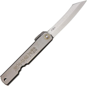Higonokami Knives Triple Layered SK Black Folder Pocket Knife Steel Blade