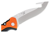 Buck Pursuit Pro Large Folding Lockback Guthook Knife Black/Orange (3.5" Satin Blade) w/ Sheath BU660ORG