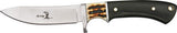Elk Ridge 8 3/8" Stag Fixed Blade Hunting Knife W/ Leather Sheath 087