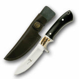 Elk Ridge 8 3/8" Stag Fixed Blade Hunting Knife W/ Leather Sheath 087
