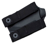 Ka-Bar TDI Law Enforcement Officer Black AUS-8A Serrated Tanto Fixed Knife W/ MOLLE STRAPS 1485