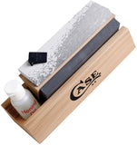 Case Cutlery XX Tri Hone Wood Box Knife Blade Sharpening Kit 09399