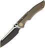 WE KNIFE CO Framelock Bronze Titanium Bohler M390 Folding Black & Satin Blade Knife 620I