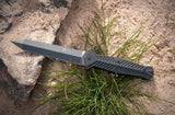 Steel Will 11" Adept 1000 Steel Fixed Blade Black G10 Handle Knife