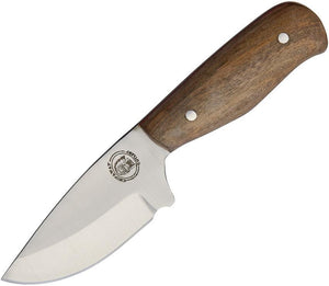 Frost Cutlery Chipaway Stainless Fixed Blade Brown Wood Handle Knife