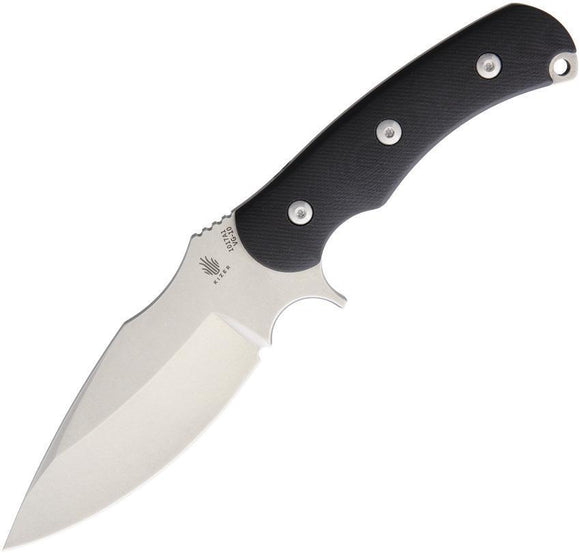 KIZER Super Bad Fixed Blade Full Tang Bowie Knife w/ Black G-10 Handle - 1017A1