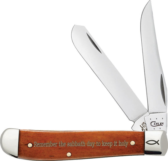 Case XX Cutlery IV Commandment Bone Chestnut Folding Pocket Knife Folder 10350