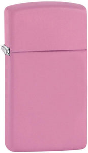 Zippo Lighter Pink Matte Slim Windproof USA