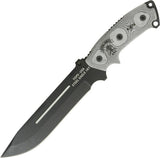 TOPS 13" Steel Eagle Fixed Black Carbon Steel Blade Micarta Handle Knife