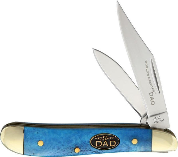 Frost Little Peanut World's Greatest Dad Father's Day Gift Blue Knife