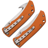 Schrade Old Timer 2pc Orange Handle Linerlock Folding Knife Combo Set