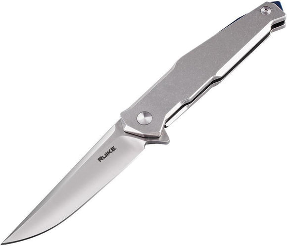 Ruike P108 Framelock & BetaPlus Lock 14C28N Stainless Satin Folding Knife 