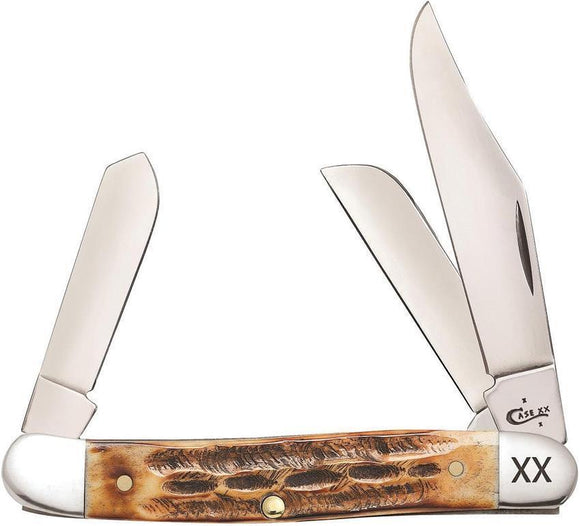 Case Cutlery XX Deep Canyon Jig Burnt Amber Stainless Folding Blades Knife