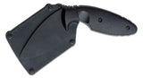 Ka-Bar TDI Law Enforcement Black Serrated AUS-8A Stainless Fixed Knife 1481