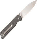 QSP Knives Parrot Denim Micarta Handle D2 Steel Linerlock Folding Knife 102F