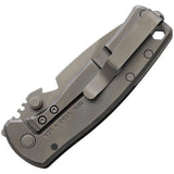 DPx Gear HEST/F Urban MilSpec Framelock Black & Gray Folding Knife XHSF061