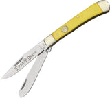 Boker Trapper Tree Brand Yellow Bone Folding Pocket Knife