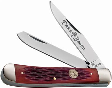 Boker Trapper Red Bone Handle pocket knife