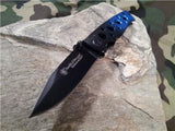 S&W Smith & Wesson Extreme Ops 2-Tone Black & Blue Folding Knife 111