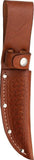 Brown Leather Sheath For Straight Fixed Blade Knife Up To 4" Blade