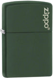 Zippo Lighter Zippo Logo Matte Green Windless USA Made