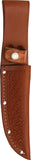 Sheath Straight Knife Brown Basketweave Leather Fits Up To 5" Blade