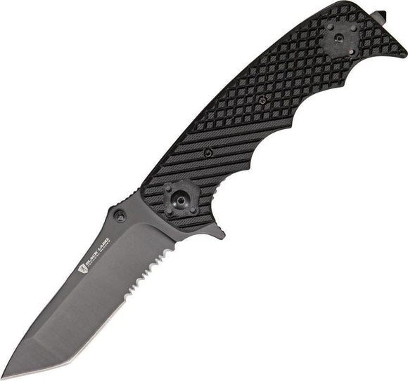 Browning BLK Label Stone Cold Linerlock Folding Serrated Tanto Blade Knife