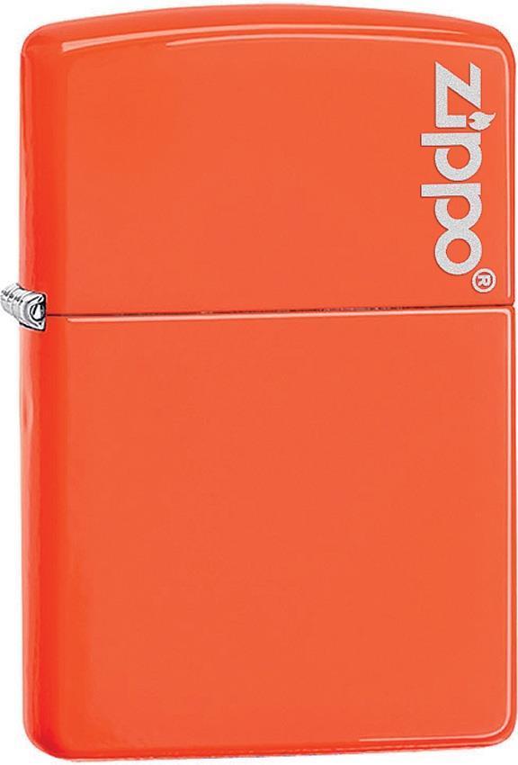 Zippo Lighter Neon Orange Windproof USA New