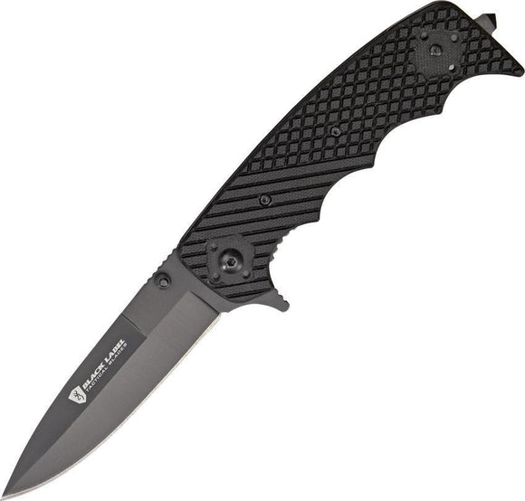 Browning Black G10 Label Stone Cold Folding Serrated Spear Pt Blade Knife