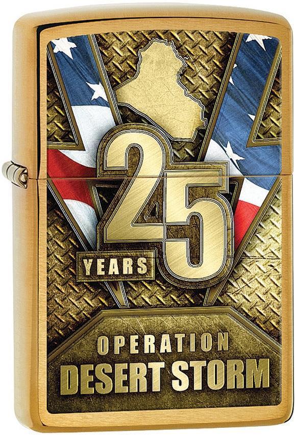 Zippo Lighter 25th Operation Desert Storm OP Windproof USA New