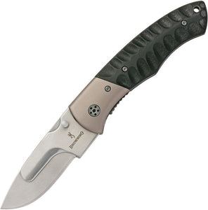 Browning Speed Load Stainless Folding Blade Black G10 Handle Knife