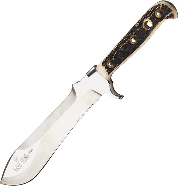 Puma White Hunter Stag Fixed Stainless Blade Knife