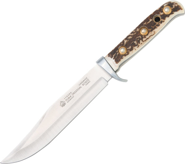 Puma Original Bowie Fixed Blade Full Tang Stag Knife - 116396