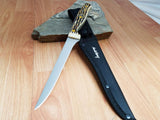 Schrade Uncle Henry 7" Full Tang Staglon Fish Fillet Fixed Blade Knife