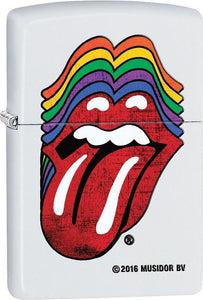 Zippo Lighter Rolling Stones Logo Windproof USA New