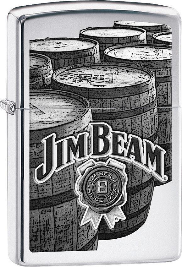 Zippo Lighter Jim Beam Barrels Bourbon Windproof USA New 