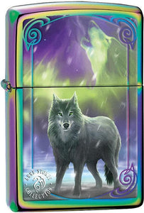 Zippo Lighter Anne Stokes Collection Wolf Windproof USA New