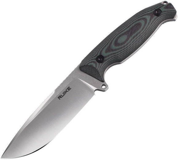 Ruike Jager F118 Green & Black G10 Handle Stainless Fixed Knife w/ Sheath