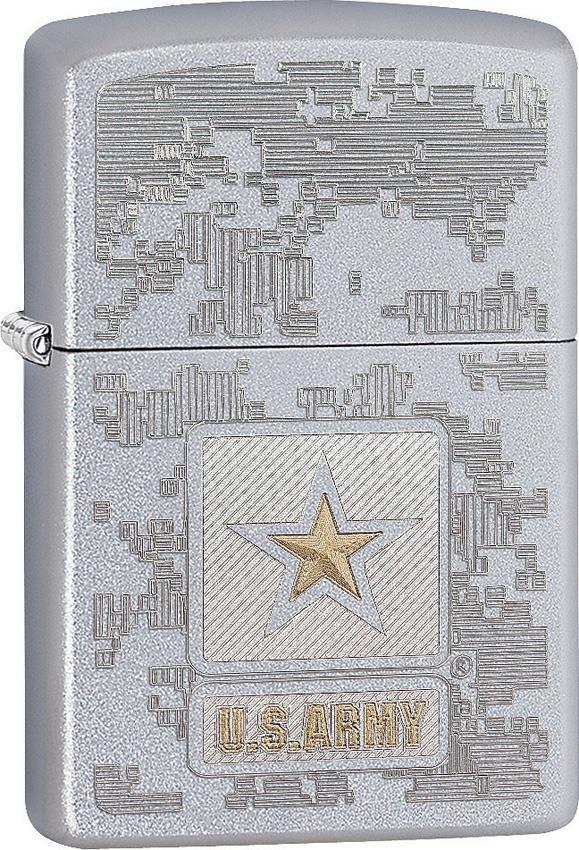 Zippo Lighter US Army Map Windproof USA United States New