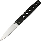 Cold Steel Hold Out I Serrated Lockback Black G10 Handle Stainless Knife