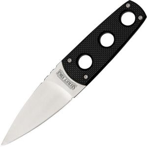 Cold Steel Secret Edge 6.5" Satin Stainless Black G10 Fixed Blade Knife