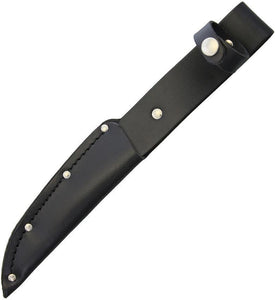 Small Fits 5"-6" Fixed Blade Fillet Knife Black Leather Sheath