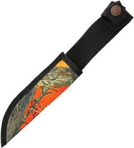 6"-7" Fixed Blade Large Orange Camo Knife Sheath