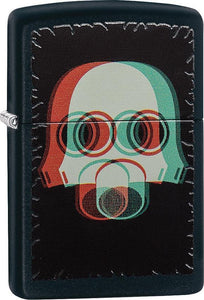 Zippo Lighter Nuclear Mask 3D Toxic Windproof USA New 