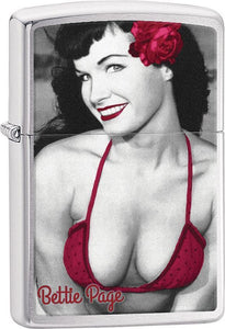 Zippo Lighter Bettie Page Hot Girl Windproof USA New